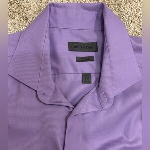 Calvin Klein Men's Lavender Dress Shirt